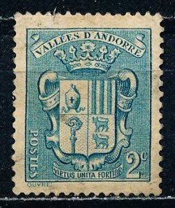 French Andorra #66 Single Used