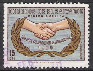 Salvador #C221 Airmail ICY Used