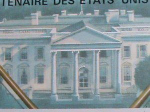 ​UPPER VOLTA-1976 BICENTENARY OF AMERICAN REVOLUTION- WHITE HOUSE- CTO S/S VF