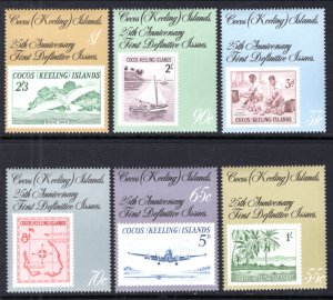 Cocos Keeling Islands 177-182 Stamp on Stamp MNH VF