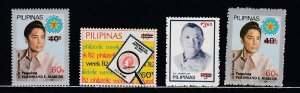 Philippines # 1668-1669, Surcharged Stamps, Mint NH, 1/2 Cat,