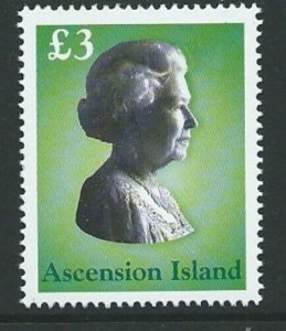 ASCENSION SG875 2003 £3 QUEEN ELIZABETH MNH