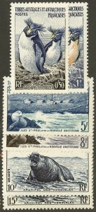 French Antarctic FSAT Stamps # 2-7 MLH Scott Value $34.00