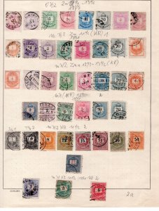 HUNGARY  1871-1920 OLD TIME COLLECTION WITH MANY BETTER STAMPS SEE SCANS