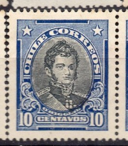 Chile 1911 Early Issue Mint hinged Shade of 10c. NW-12458