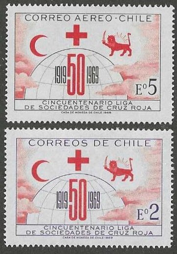 Chile 376, C291  MNH Complete SC $.90