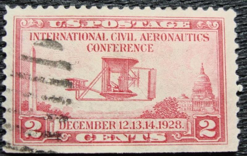 US #649 Used Single, Aeronautics Conference, SCV $.80 L12