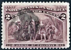 SC#231 2¢ Landing of Columbus (1893) Used