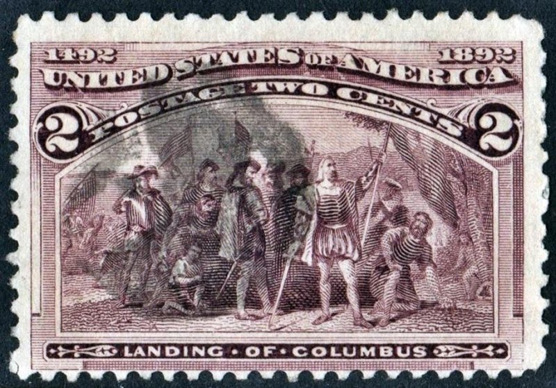 SC#231 2¢ Landing of Columbus (1893) Used