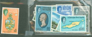 St. Kitts-Nevis #145-60 Unused Single (Complete Set)