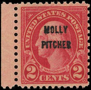 US Scott 646 F/MNH - 1928 2¢ Molly Pitcher - Sound-NO FAULTS