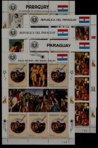 Paraguay 5 MNH m/s Painting