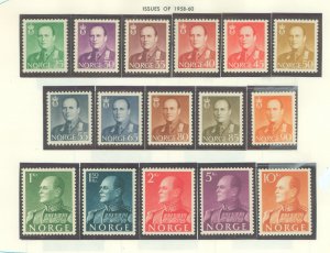 Norway #360-374 Mint (NH) Single (Complete Set)