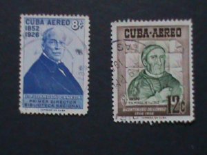 ​CUBA FAMOUS PERSONS OF CUBA STAMPS-USED- VF WE SHIP TO WORLD WIDE.WE COMBINE