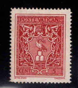 Vatican Scott 72 MH* Pope Pius XII Arms stamp typical centering