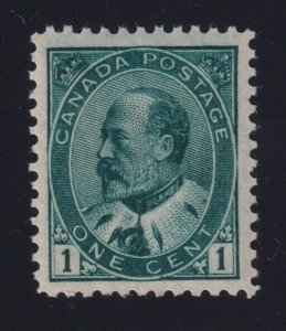 Canada Sc #89iii (1903) 1c blue green King Edward VII Mint VF NH MNH 