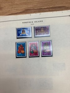 KAPPYSTAMPS NORFOLK ISLAND 1970'S  117 DIFFERENT STAMPS MINT NH  A234