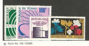 Chad, Postage Stamp, #88-89, 100-101 Mint LH, 1963-64