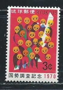 Ryukyu Islands 204 1970 Census single MNH