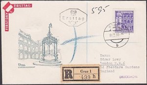 AUSTRIA 1960 commem FDC - Graz.............................................A2675