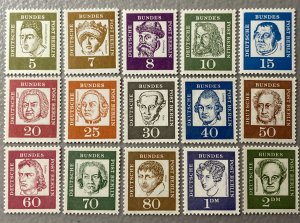 Germany-Berlin 1961-62 #9n176-90, Wholesale lot of 5, MNH, CV $63