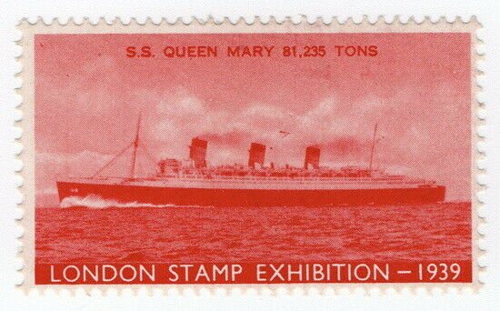 (I.B) Cinderella Collection : Stamp Exhibition 1939 (SS Queen Mary)