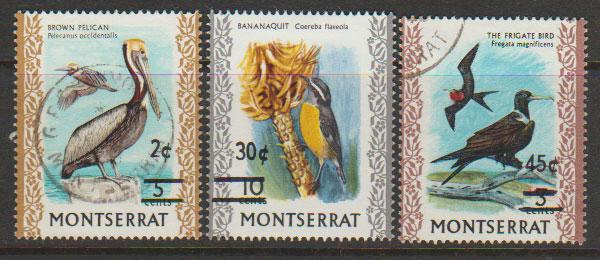 Montserrat SG 368 - 370 surch set 1976  VFU