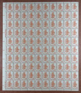 1593 FREEDOM OF THE PRESS Shiny Gum Sheet of 100 US 11¢ Stamps MNH 1975