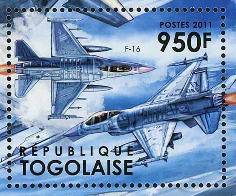 Military Aircrafts Stamp Airplane F-16 SU-33 SU-35 Souvenir Sheet #4389-4391 