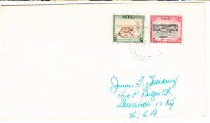 NIUE cover postmarked 14 Aug. 1952 to USA - Personnal correspondance