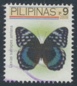 Philippines  SC# 3032   Used  Butterfly    see details & scans