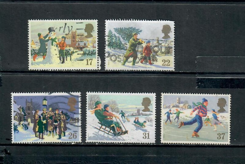 G.B1990 COMMEMORATIVE SET XMAS ,USED H 050522