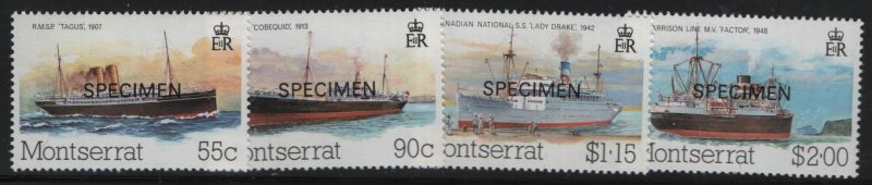 MONTSERRAT,   539-542  SPECIMEN,     MNH  SET