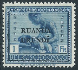 Ruanda-Urundi, Sc #20, 1fr MH