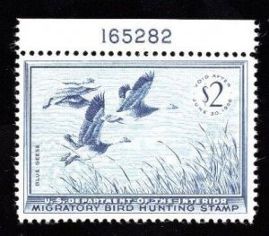 MOMEN: US STAMPS #RW22 DUCK MINT OG NH VF $85 LOT #76817-1