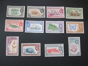 British Honduras 1953 Sc 144-155 set MNH