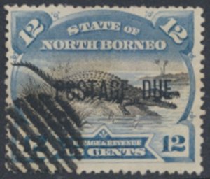 North Borneo  SG D8b  Sc# J6 ** Used / BBRC   perf 14½ x 15  see details  / ...