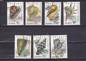 SA03 Tanzania 1992 Shells used stamps