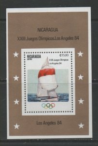 Thematic Stamps Sports - NICARAGUA 1984 OLYMPICS M/S mint