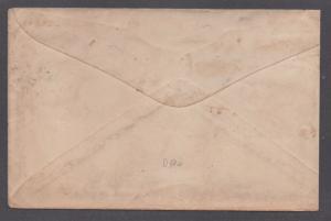 **US 19th Cent Postal Stationery Cover, Spring Valley, VA 3/14/1885 M/S Cxl DPO2