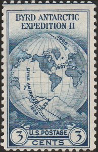 # 753 Mint No Gum As Issued Dark Blue Byrd Antarctic