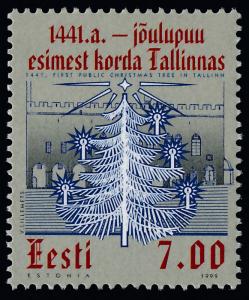 Estonia 384 MNH Christmas Tree