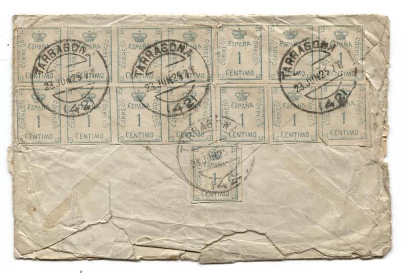 MS3174 1925 SPAIN to GB Cover. PTO 40c rate