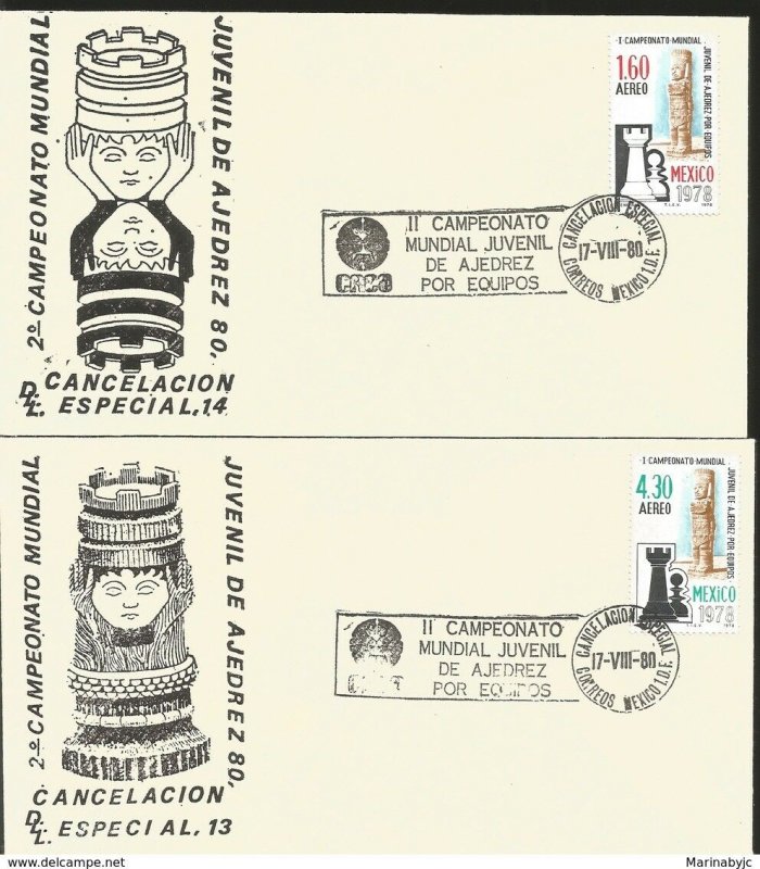 J) 1978 MEXICO, II WORLD CHAMPIONSHIP TEAM CHAMPIONSHIP, SPECIAL CANCELLATION, S 