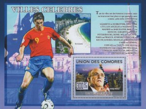 Famous Cities Madrid New York Rio de Janeiro Souvenir Sheet MNH