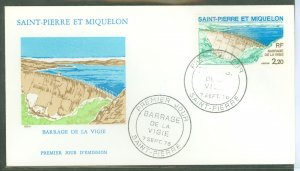 St. Pierre & Miquelon 450 1976 2.20fr Barrage La Vigie