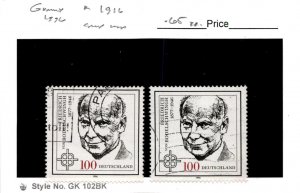 Germany, Postage Stamp, #1916 (2 Ea) Used, 1995 Bodelschwingh (AB)
