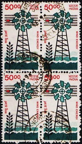 India. 1986 50r(Block of 4) S.G.1219 Fine Used