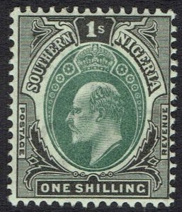 SOUTHERN NIGERIA 1903 KEVII 1/- WMK CROWN CA