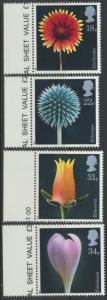 GB SG 1347 - 1350  SC# 1168-1171 Mint Never Hinged - Flower Photography